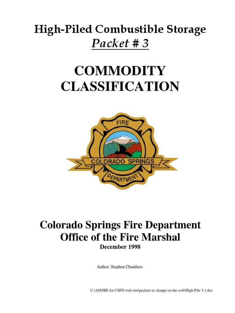 High-Piled Combustible Storage Classifications | PDF | Plastic | Yarn