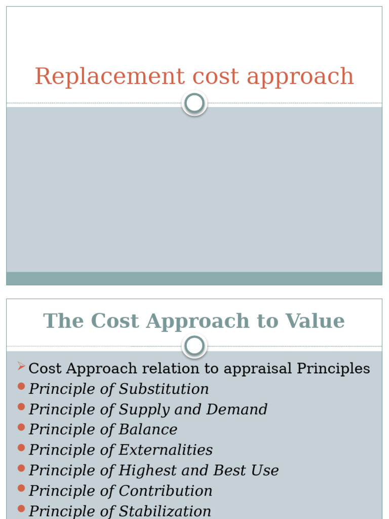 Cost Approach to Property Valuation | PDF | Depreciation | Real Estate ...