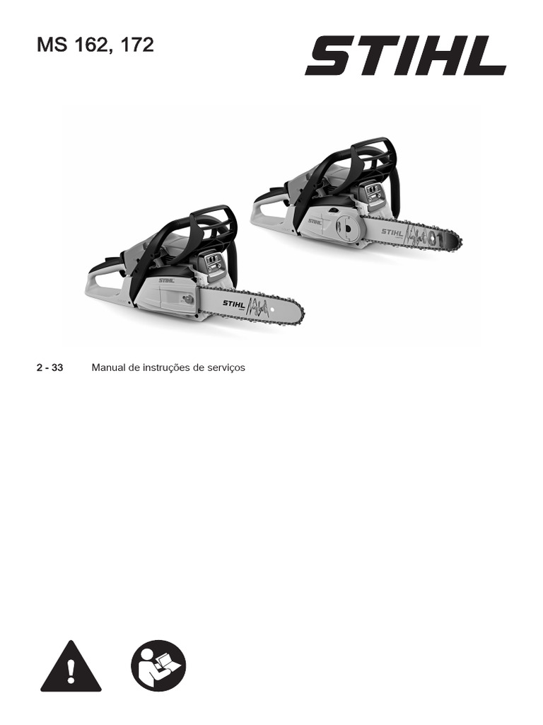 Manual de Instruções Motosserra STIHL | PDF | Motores | Incêndios