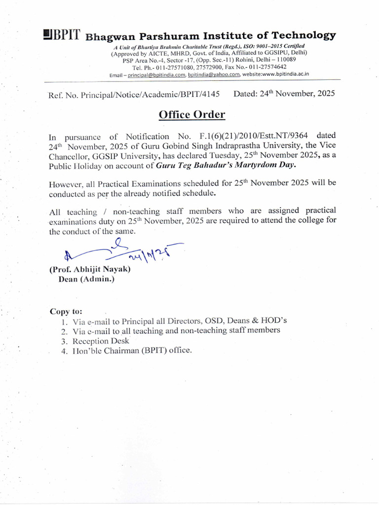 Office Order | PDF