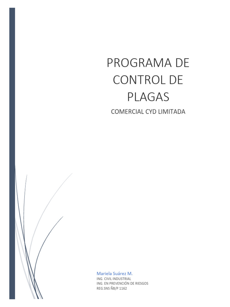 Programa de Control de Plagas Cyd Limitada | PDF | Plaga (organismo ...