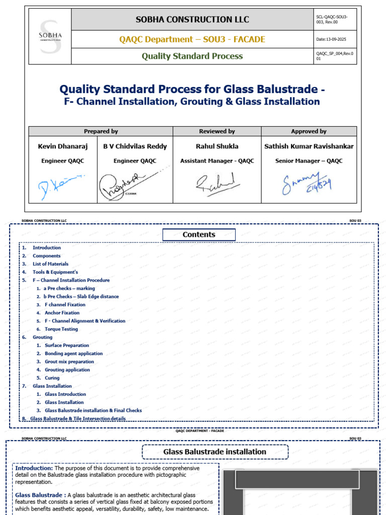 Glass Balustrade Installation Guide | PDF | Glasses | Glass Art
