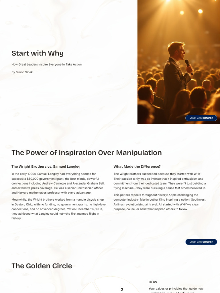 Start With Why | PDF | Wright Brothers | Feeling