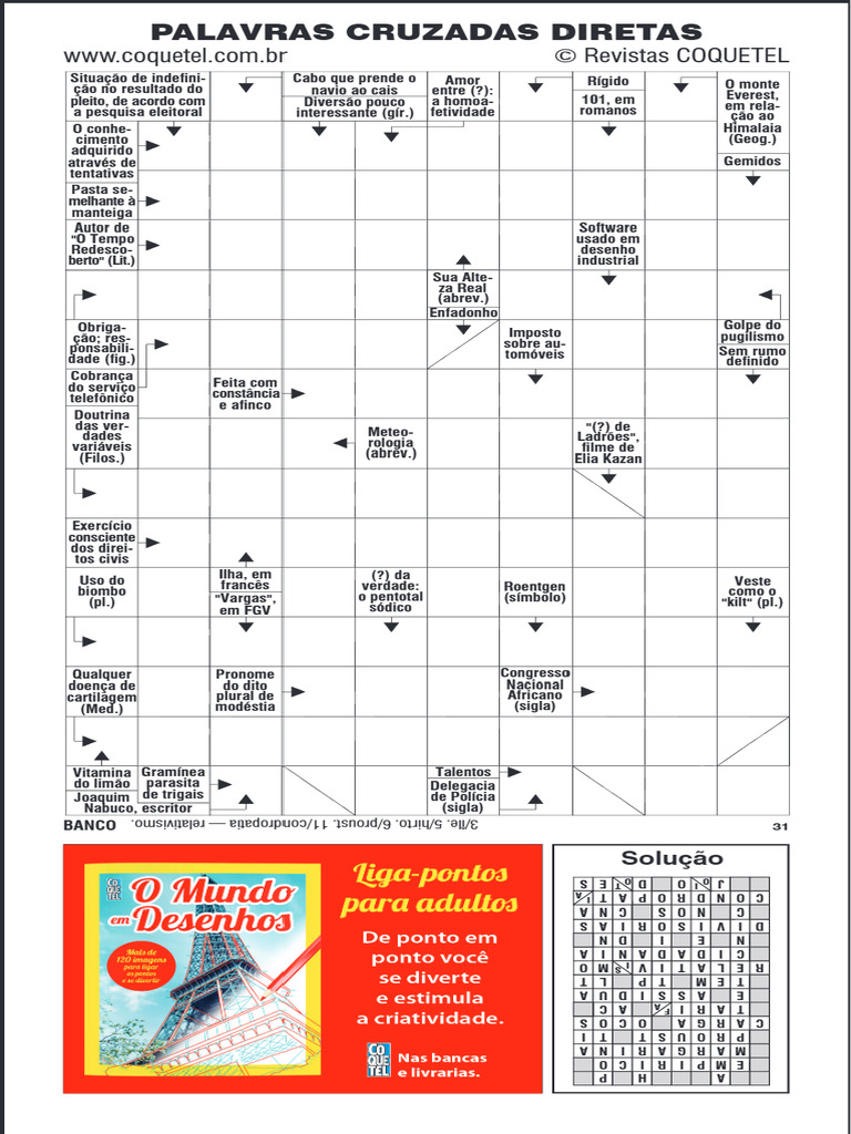 Palavras Cruzadas Diretas | PDF