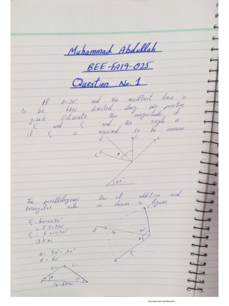 BEE-FA19-025 Assignment 1 EM | PDF