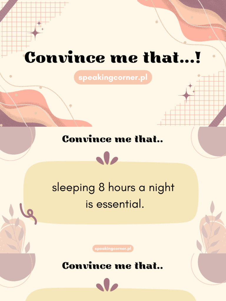Convincing Arguments on Various Topics | PDF