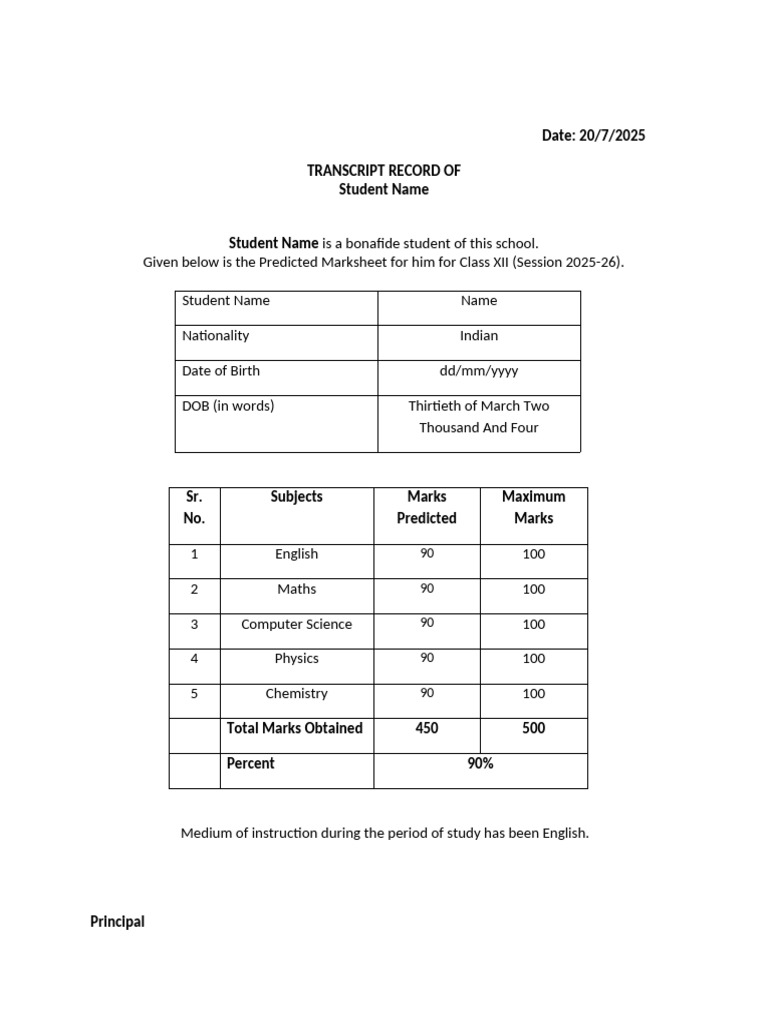 Student Academic Transcript Summary | PDF | Science | Inquiry