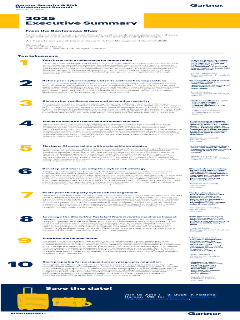 Cybersecurity Strategies for 2025 Summit | PDF | Computer Security ...