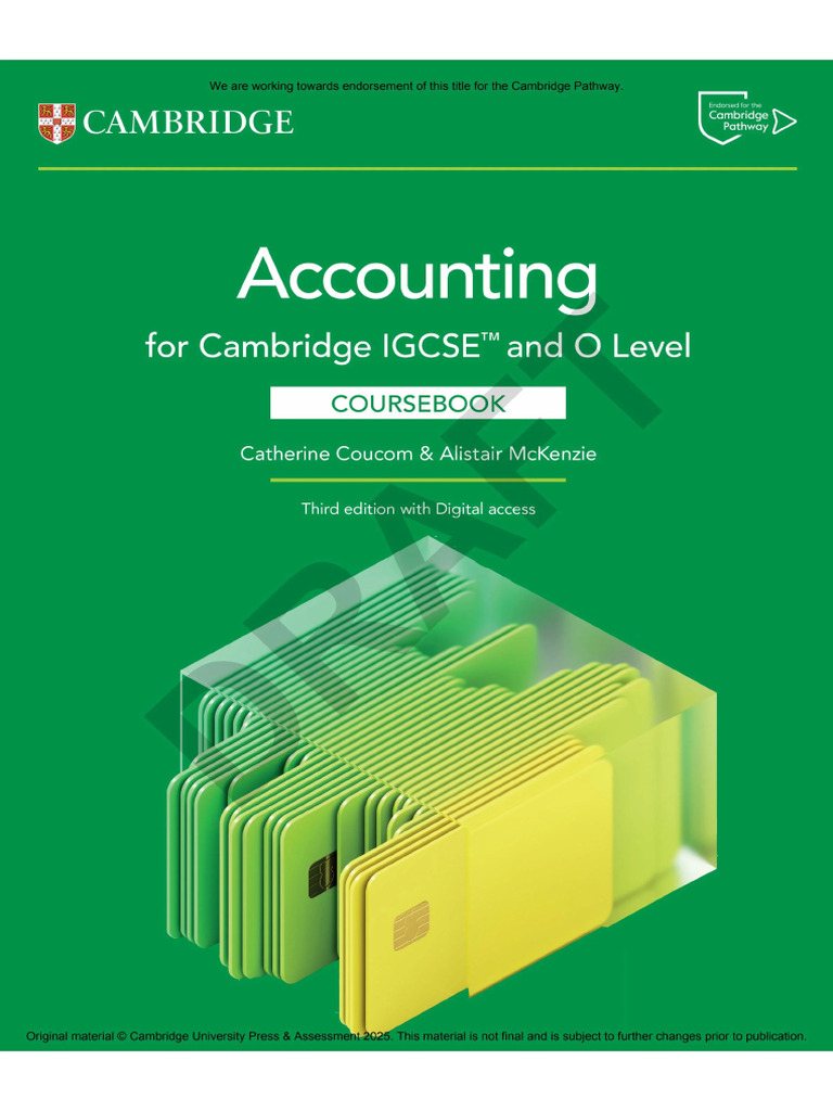 Accounts Coursebook IGCSE | PDF