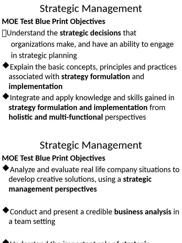 Strategic Management1 | PDF | Strategic Management | Competitive Advantage