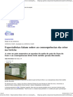 Especialistas falam sobre as consequências da crise na Grécia