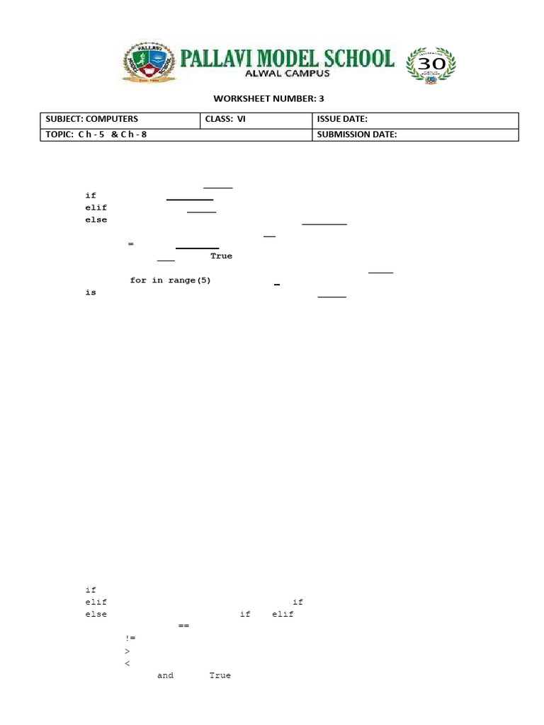 Control Flow & Data Science Worksheet | PDF | Control Flow | Computer ...