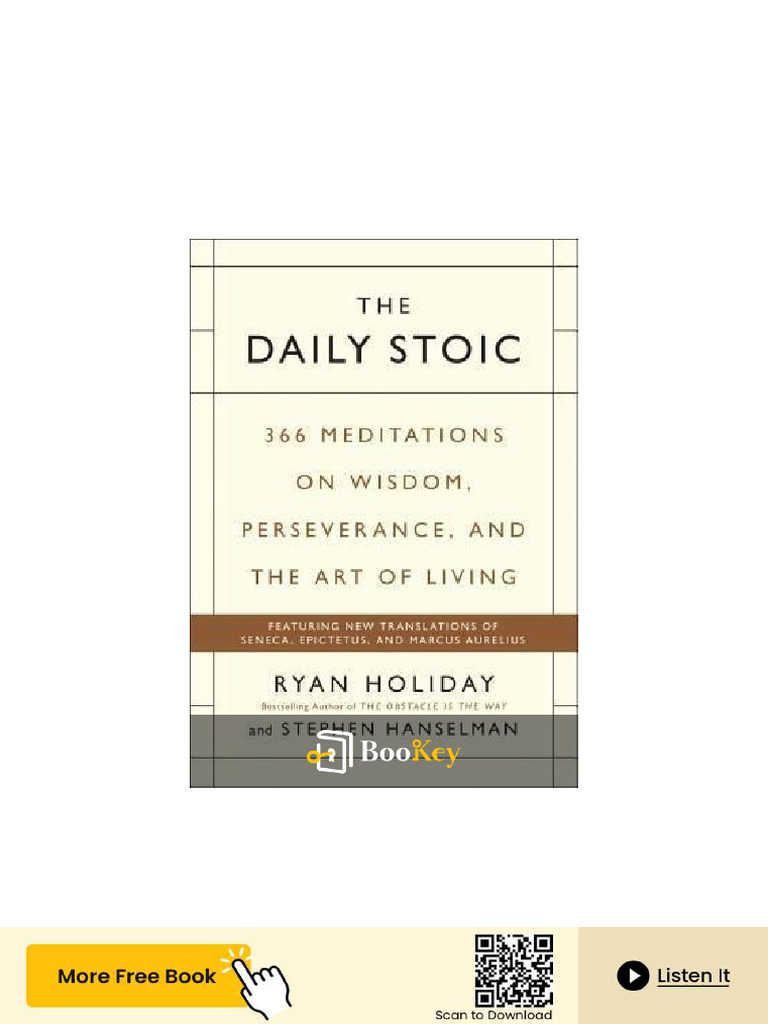 Daily Stoic Wisdom for Clarity & Resilience | PDF | Mind | Stoicism