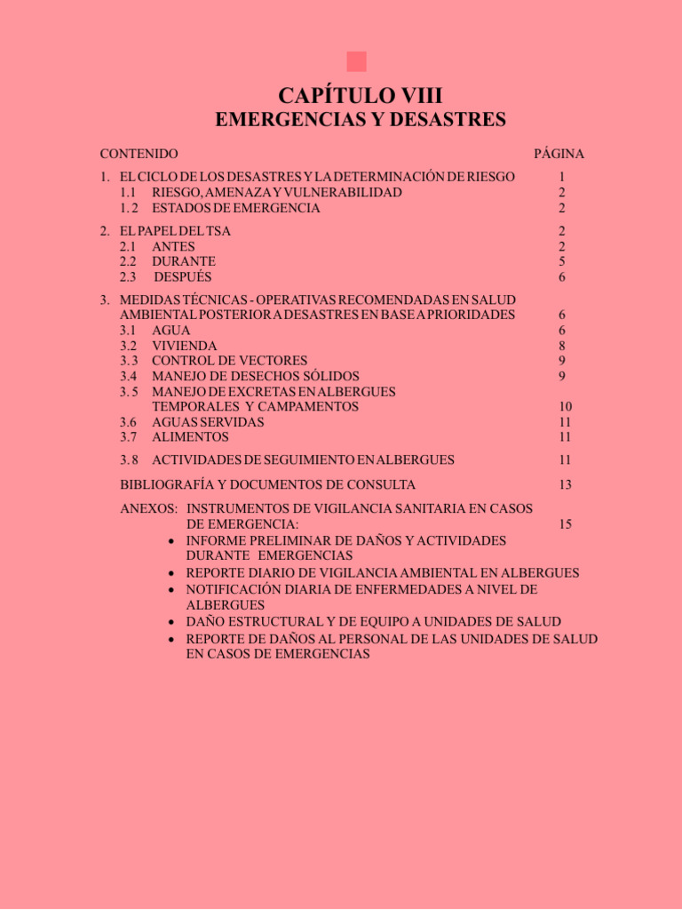Gestión de Emergencias y Desastres Sanitarios | PDF | Riesgo | Agua
