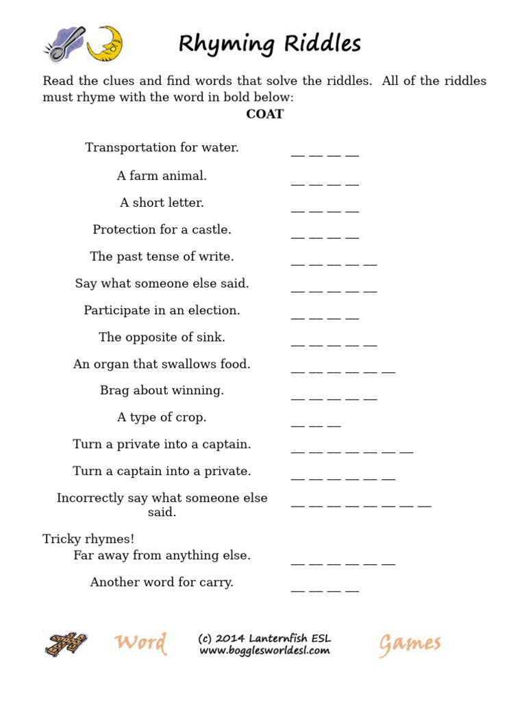 Rhymes With Coat | PDF
