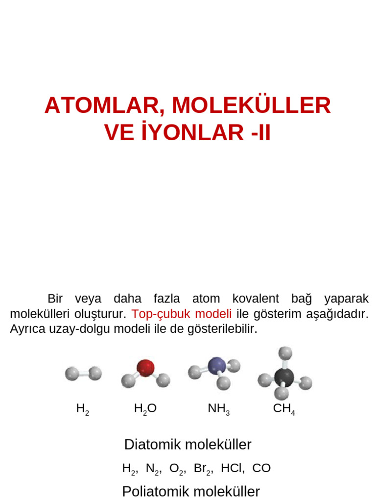 Molekül Ve Iyonlar II | PDF