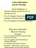 What Does Informatics Mean For Nursing