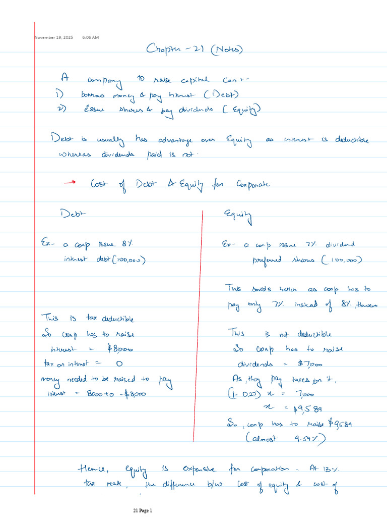 Chapter 21 (Notes) 1 | PDF