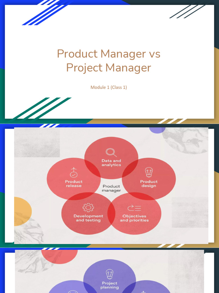 Product Manager Vs Project Manager | PDF