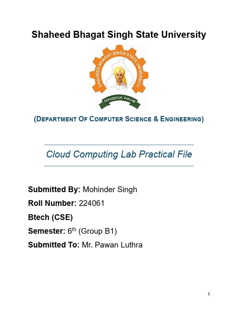 Cloud Computing Lab Practical Guide | PDF | Installation (Computer ...