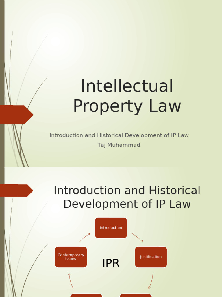 Overview of Intellectual Property Law | PDF | Intellectual Property ...