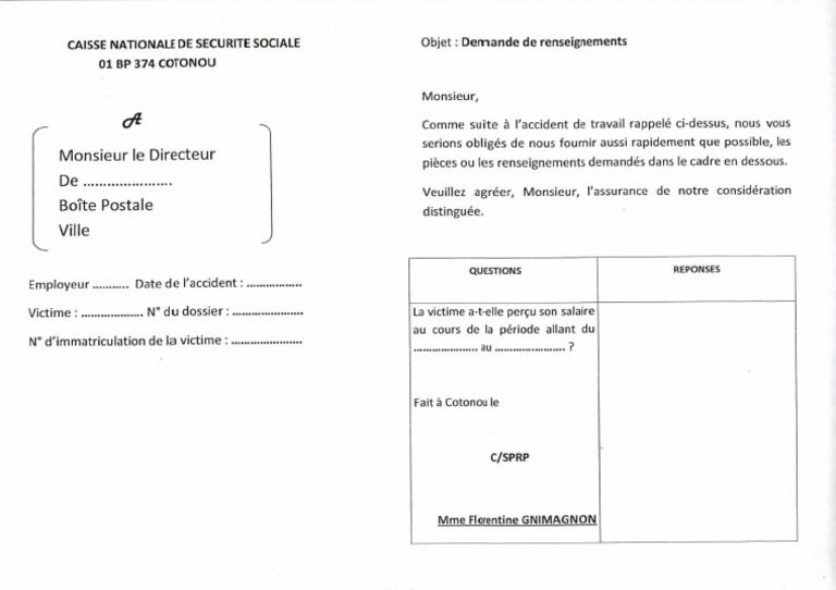 At Demande Renseignements | PDF