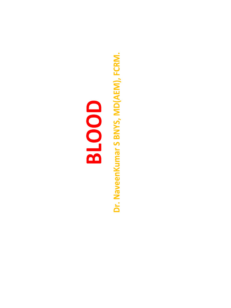 Blood | PDF