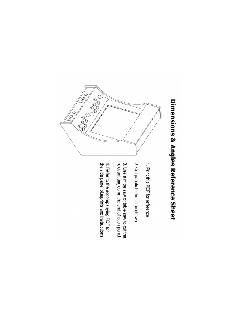 Arcade Plans Package 11x17 Print Updated November 2016 | PDF