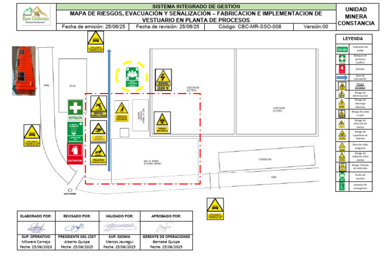 Mapa de Riesgos y Evacuación Minera | PDF | La seguridad