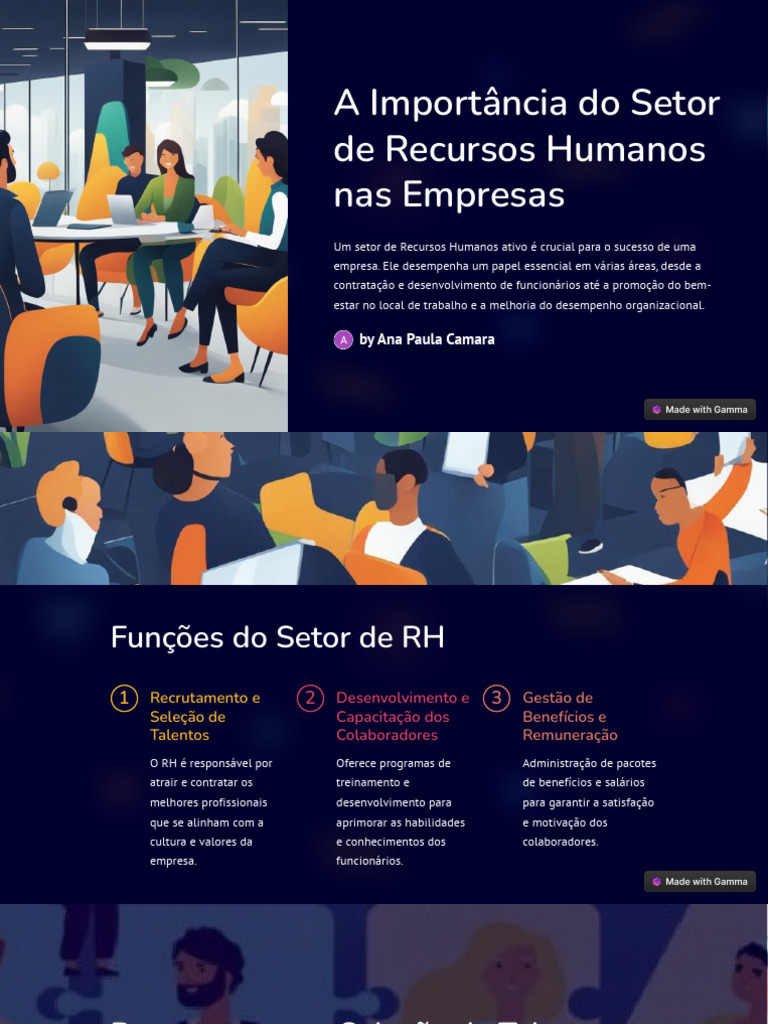 Importância do RH para o Sucesso Empresarial | PDF | Gestão de recursos ...