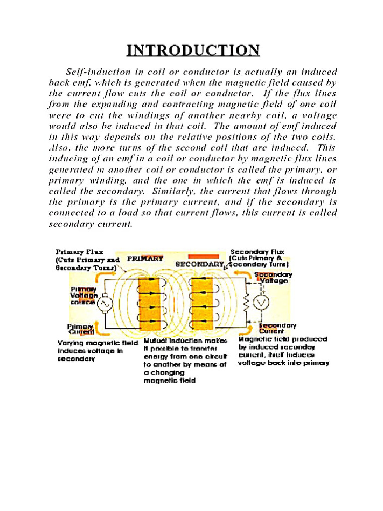 Mutual Inductance Between Two Adjacent Coil | PDF