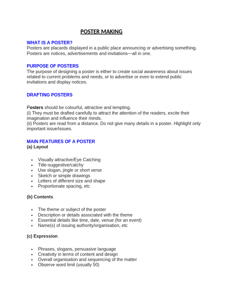Poster Making 2 | PDF