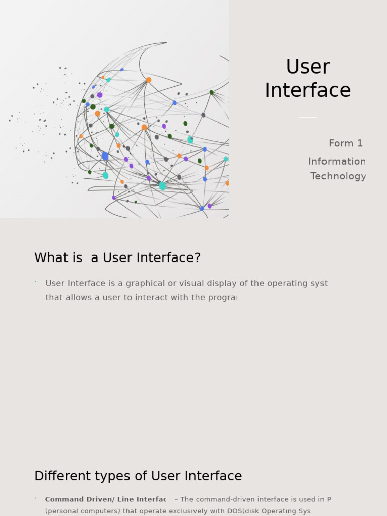Understanding User Interfaces: Types & Elements | PDF
