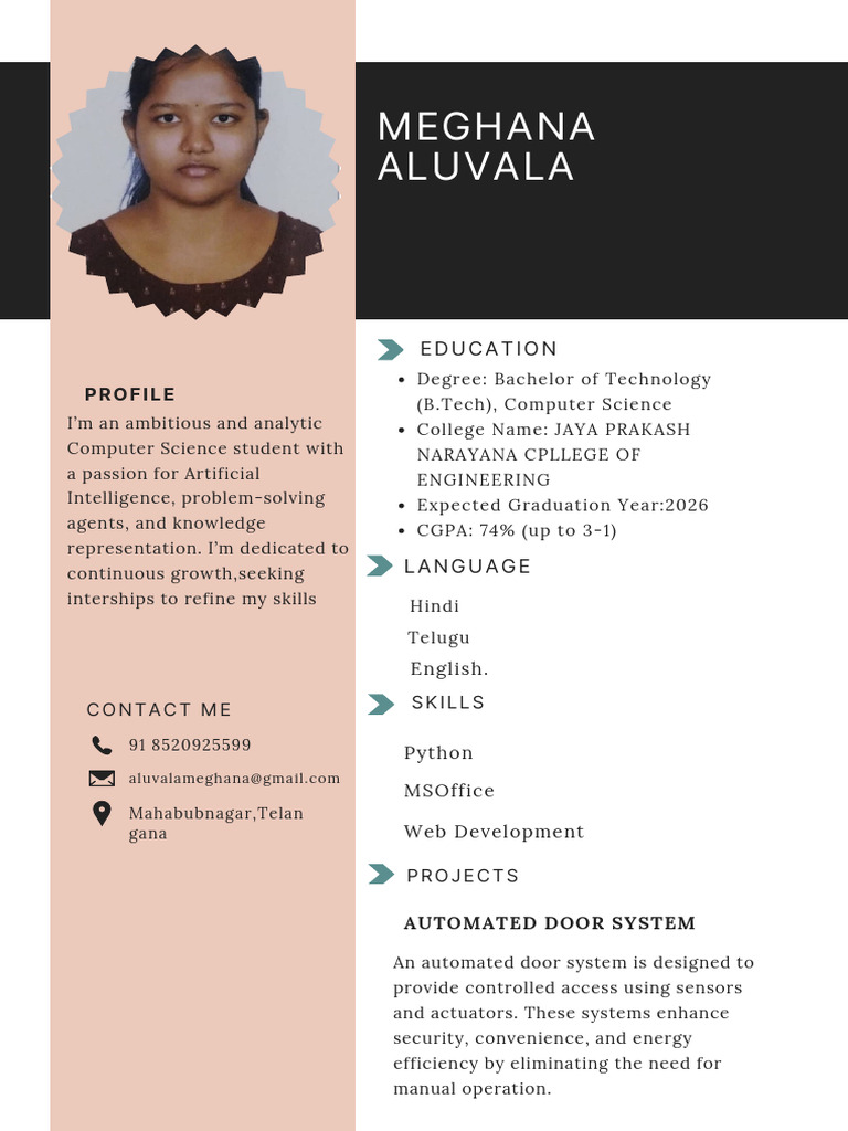 Computer Science Student Profile | PDF