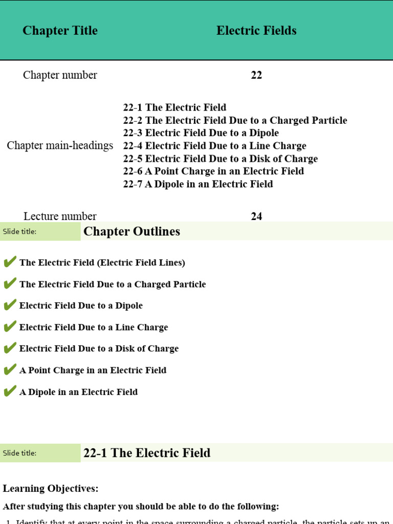 Understanding Electric Fields and Forces | PDF | Electric Field ...