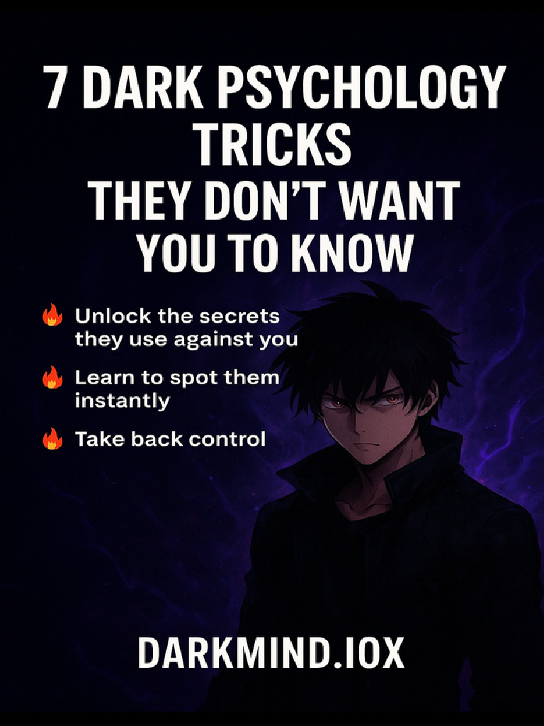 7 Dark Psychology Tricks (3) | PDF | Behavioural Sciences ...