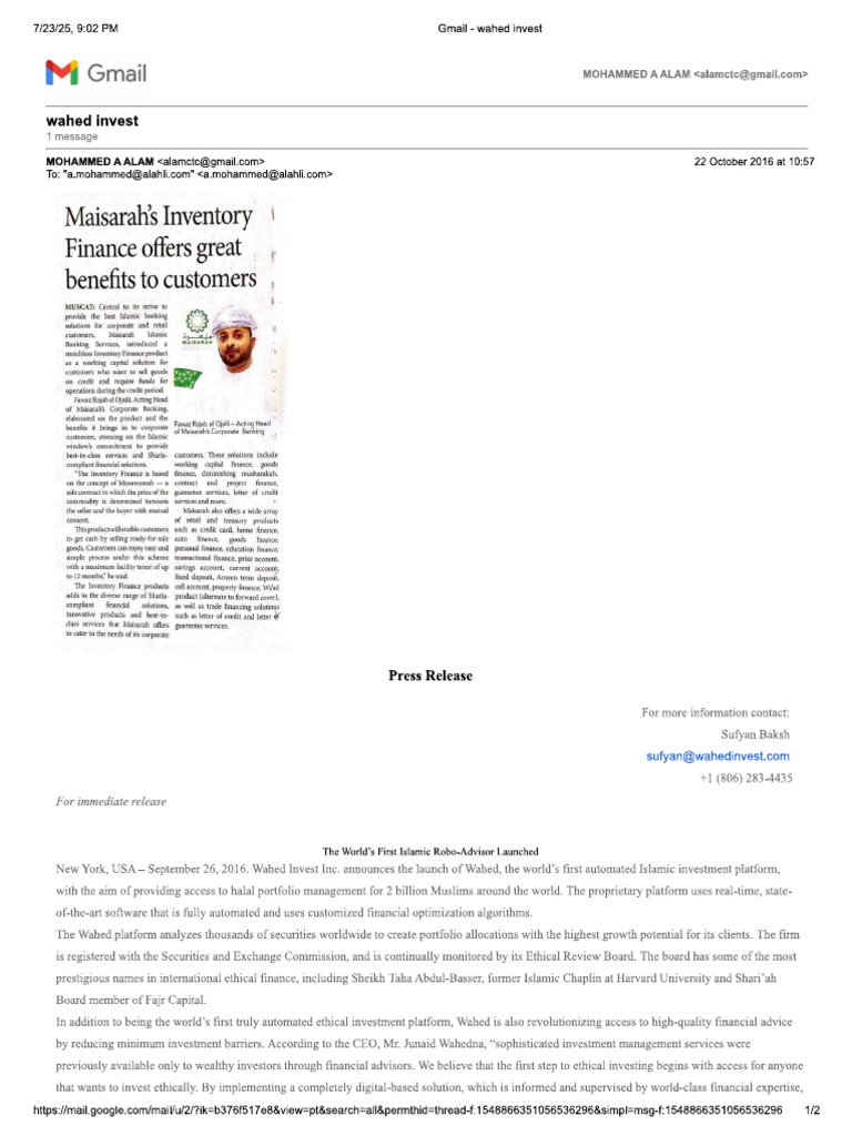 Wahed | PDF