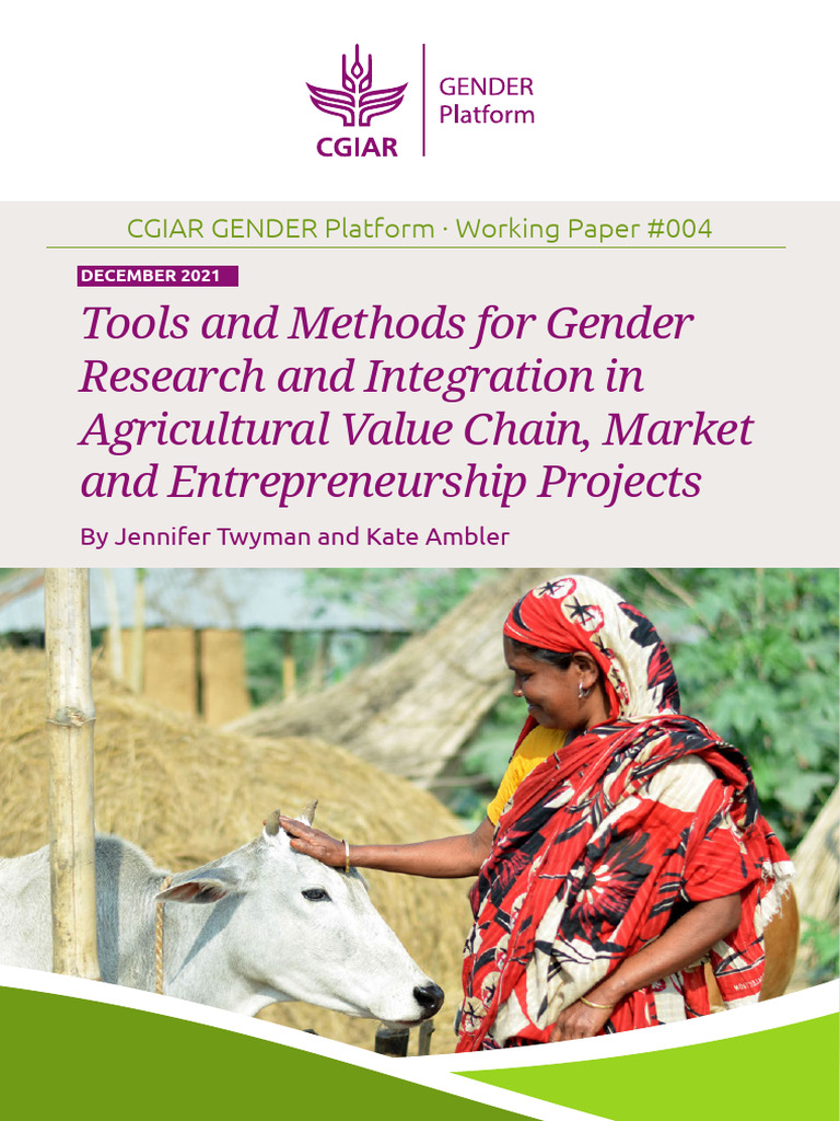 GenderWorkingPaper_4 | PDF | Methodology | Quantitative Research