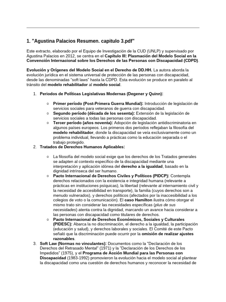 Modelo Social y Derechos de Discapacidad | PDF | Invalidez | Inclusión ...
