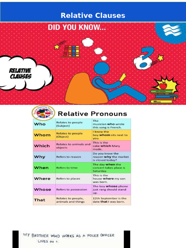 Understanding Non-Defining Relative Clauses | PDF | Clause | Linguistic ...