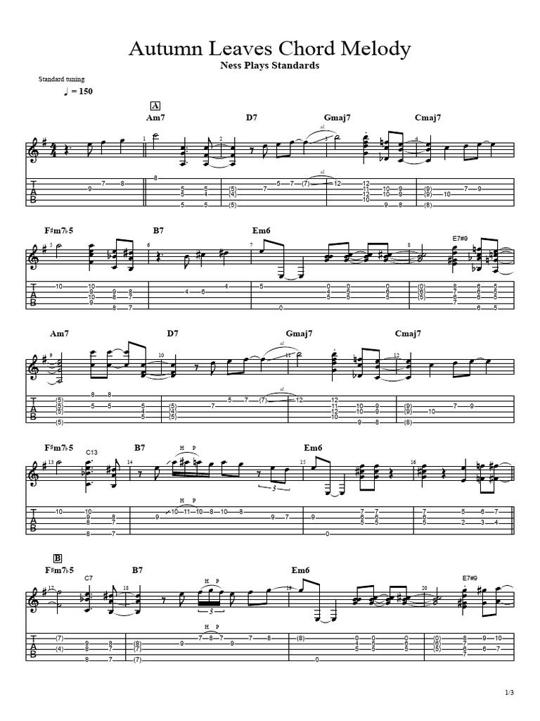 Pdf Autumn Leaves Pdf Elements Of Music Music Theory