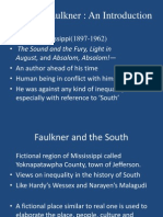 William Faulkner: An Introduction: August, and Absalom, Absalom!