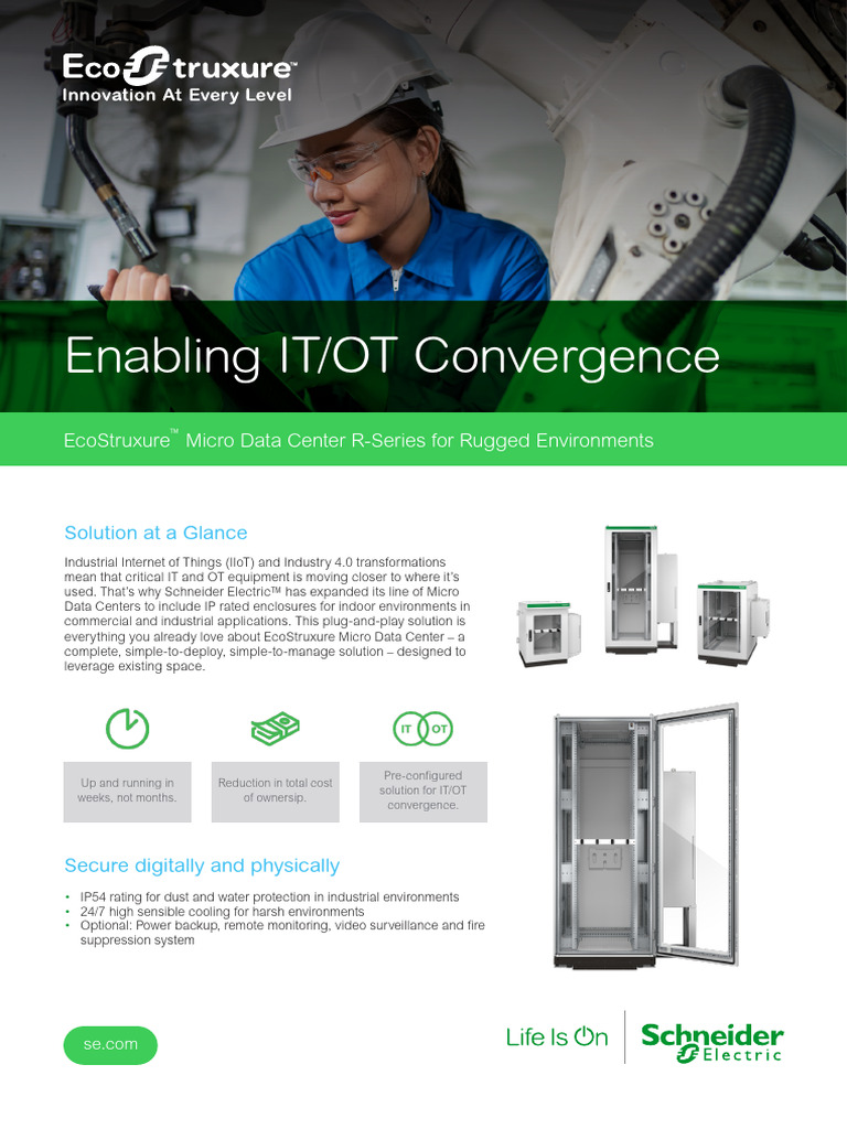 EcoStruxure Micro Data Center R-Series | PDF | Data Center | Computing