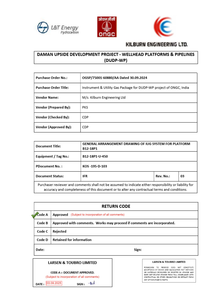 DUDP-WP IUG System GAD Comments Review | PDF