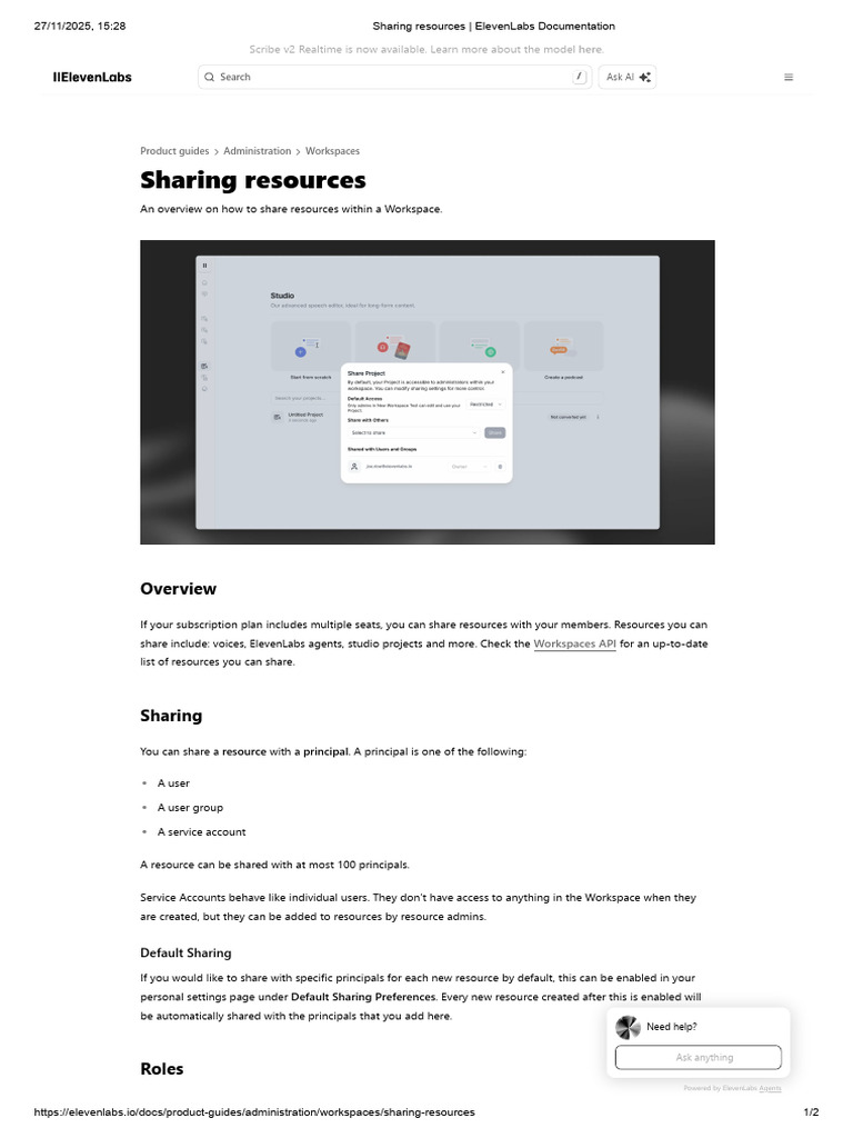 Sharing Resources in Workspaces Guide | PDF | World Wide Web | Internet ...