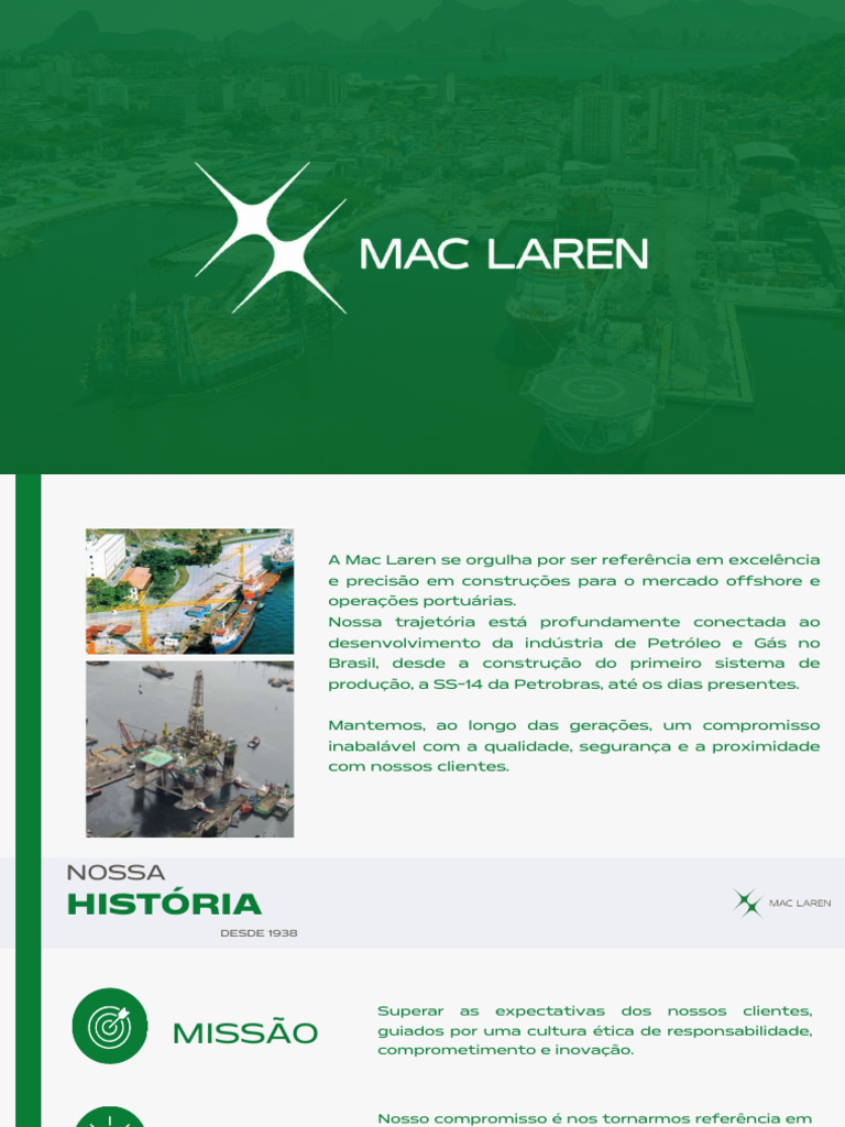 Mac Laren: Excelência em Serviços Offshore | PDF | Sustentabilidade ...