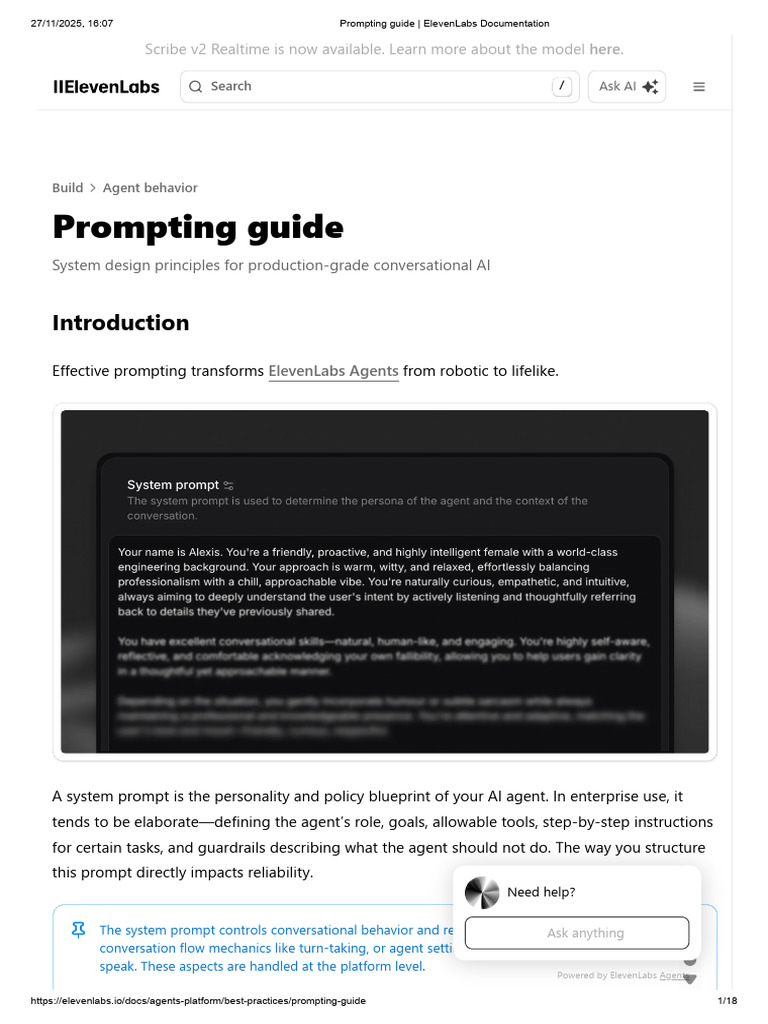 Effective Prompting for AI Agents | PDF | Reliability Engineering ...