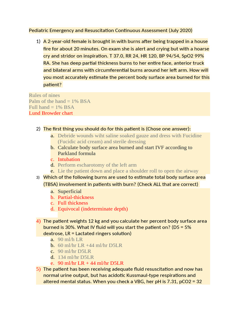 Pediatric Emergency Resuscitation Cases | PDF | Shock (Circulatory ...