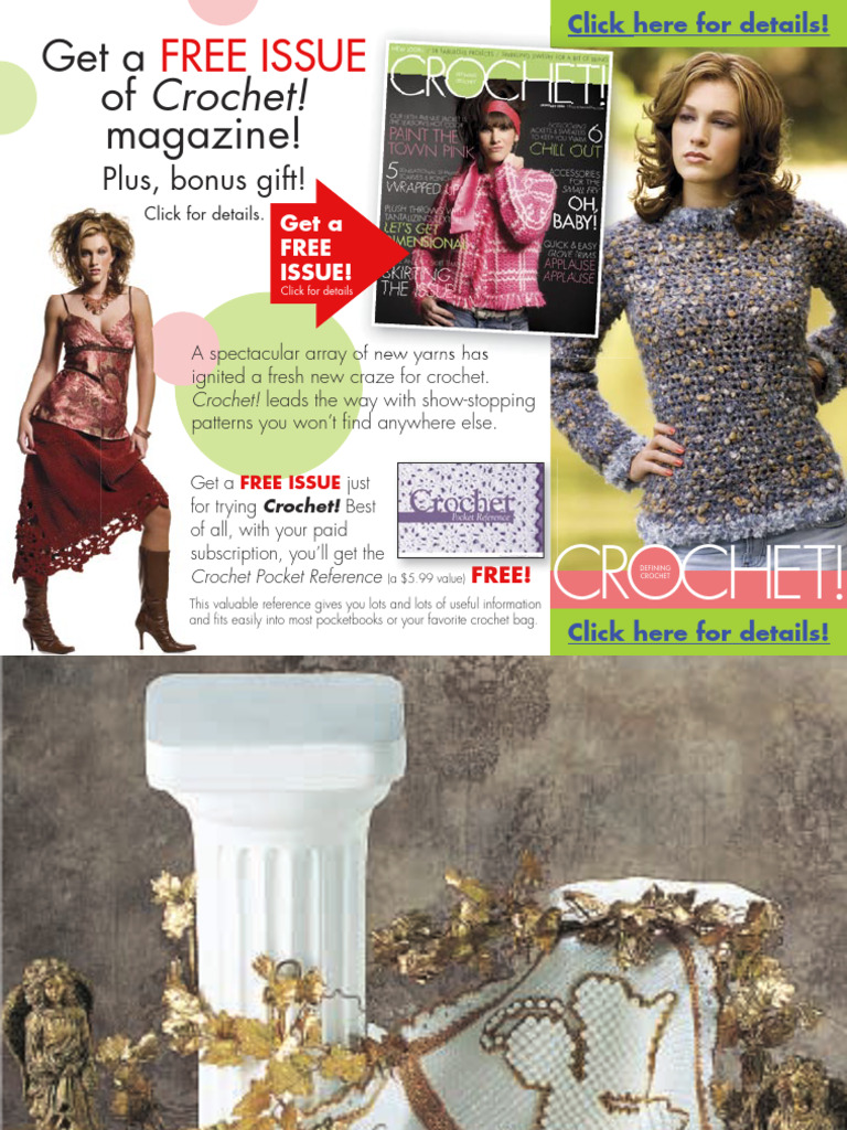 Free Crochet Magazine Issue Offer | PDF | Crochet | Pharmacy
