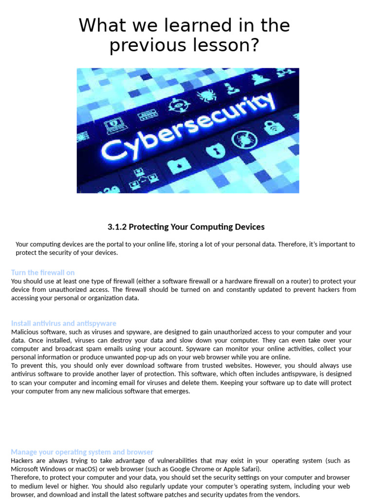 Essential Tips for Device Security | PDF | Authentication | Security